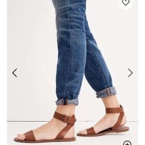 Madewell Ankle strap Brown Leather Sandals Size 7